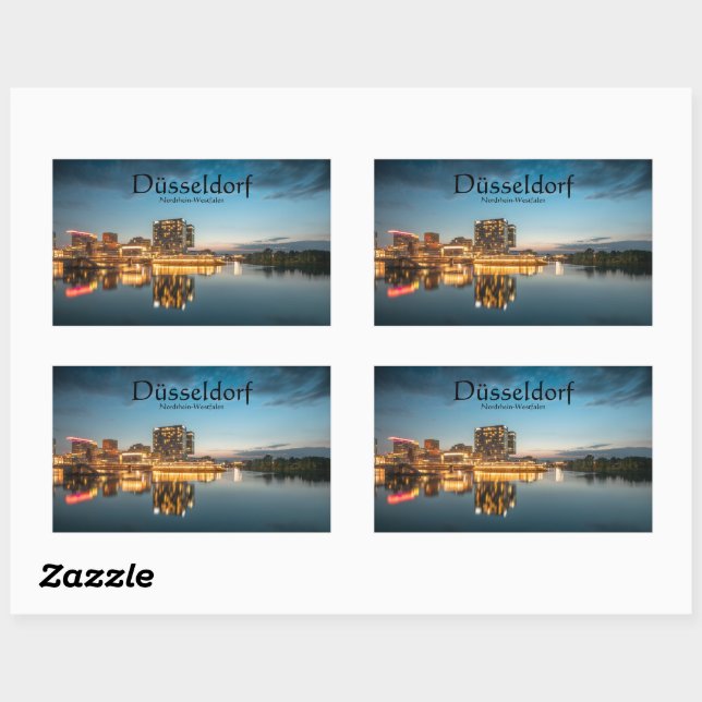 Dusseldorf Germany Rectangular Sticker (Sheet)