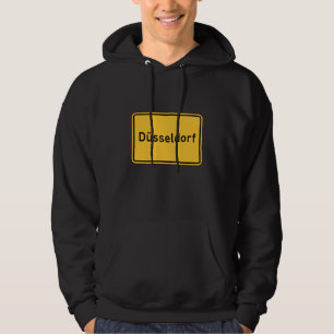 Dusseldorf, Germany Road Sign Hoodie