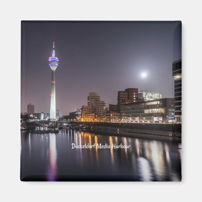 Dusseldorf, Media Harbour (labelled) Magnet (Front)