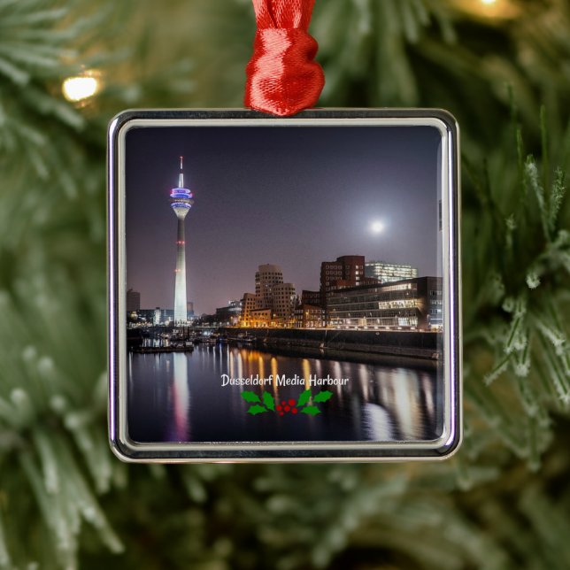 Dusseldorf, Media Harbour (labelled), Metal Tree Decoration (Tree)