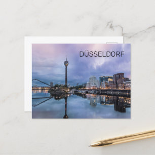 Dusseldorf Skyline Germany Holiday Sunset Souvenir