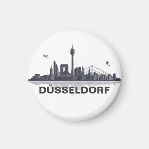 Düsseldorf Skyline refrigerator Magnet