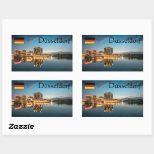Dusseldorf Souvenir Rectangular Sticker