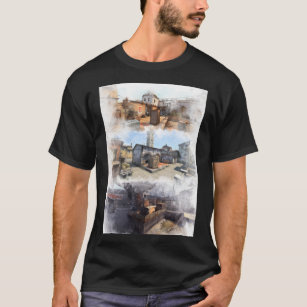 Dust 2 Inferno and Overpass Watercolour CSGO Map P T-Shirt