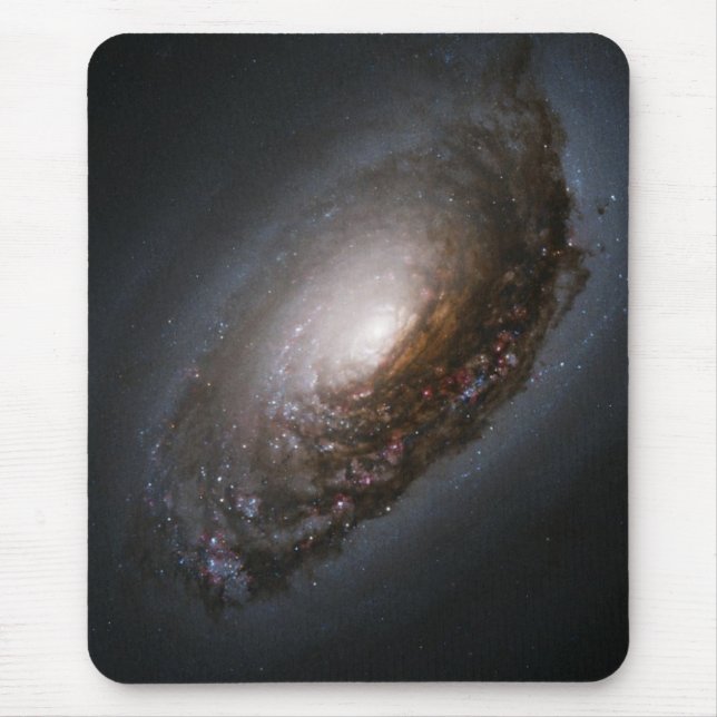 Dust Around the Nucleus of Black Eye Galaxy M64 Mouse Mat (Front)