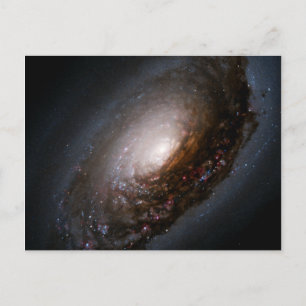 Dust Band Around the Black Eye Galaxy Nucleus Postcard