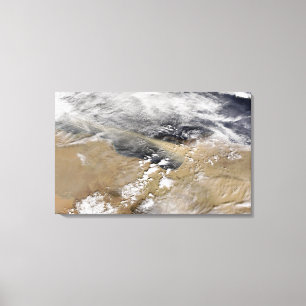 Dust blows off the coast of Libya Canvas Print