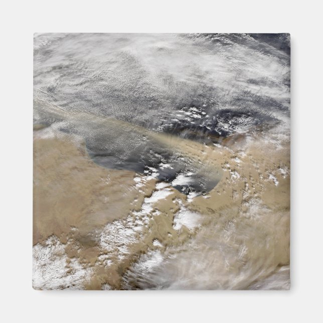 Dust blows off the coast of Libya Magnet (Front)
