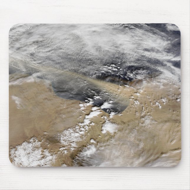 Dust blows off the coast of Libya Mouse Mat (Front)