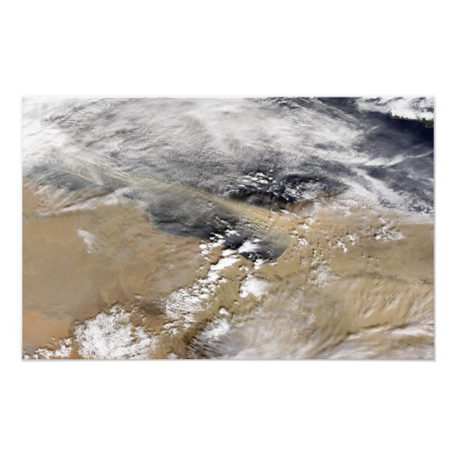 Dust blows off the coast of Libya Photo Print (Front)
