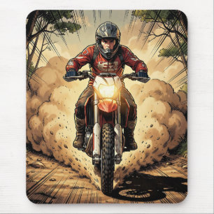 Dust & Determination Full Throttle Motocross Mouse Mat
