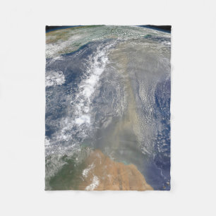 Dust Heading Toward South America Fleece Blanket