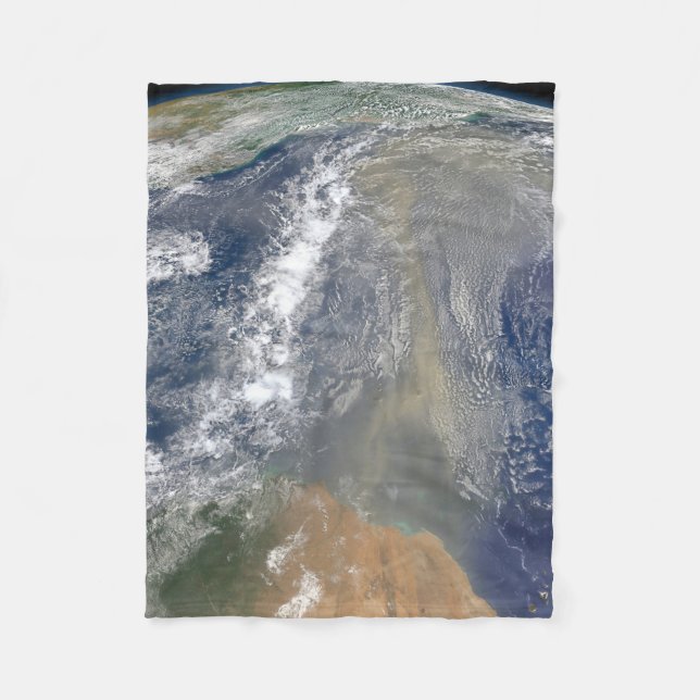 Dust Heading Towards South America Fleece Blanket (Front)