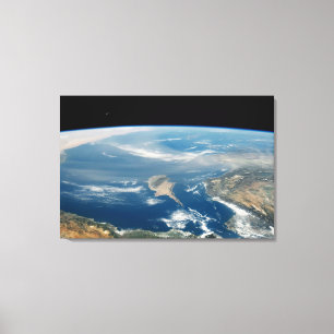 Dust Over The Mediterranean Sea And Cyprus Island Canvas Print