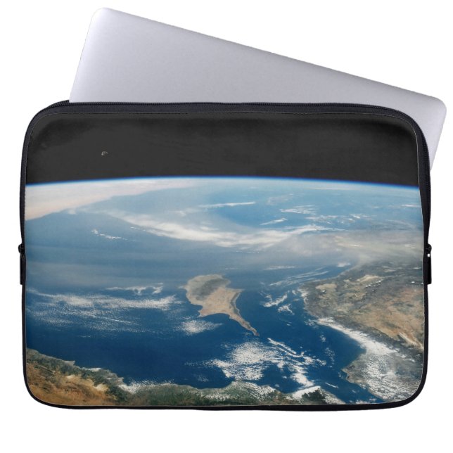 Dust Over The Mediterranean Sea And Cyprus Island Laptop Sleeve (Front)