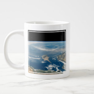 Dust Over The Mediterranean Sea And Cyprus Island Large Coffee Mug
