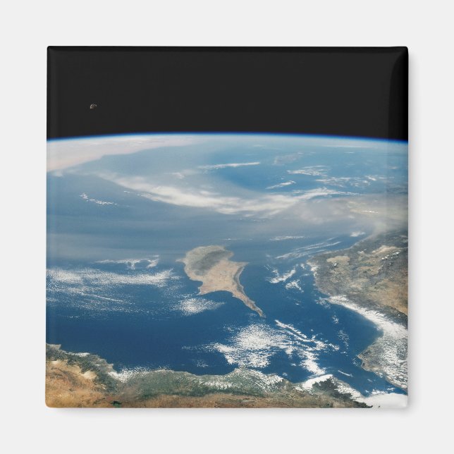 Dust Over The Mediterranean Sea And Cyprus Island Magnet (Front)