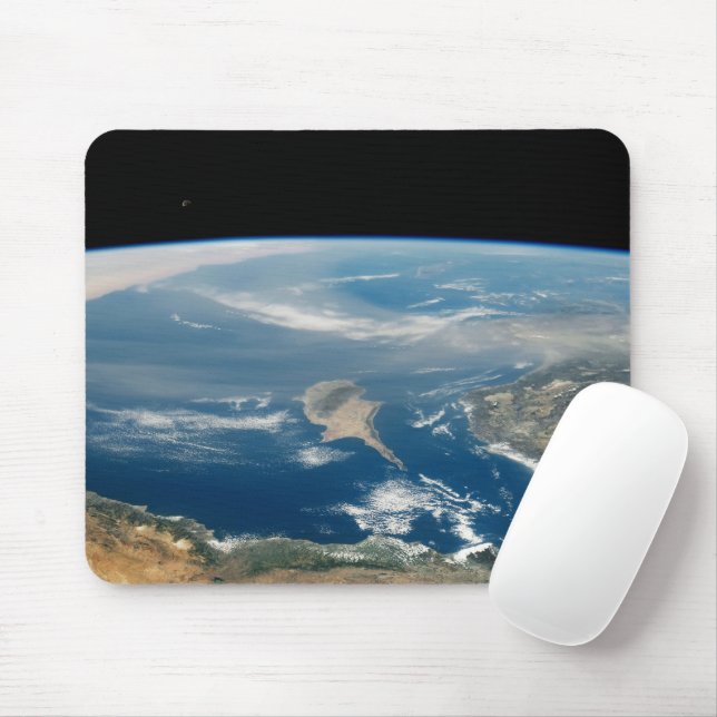 Dust Over The Mediterranean Sea And Cyprus Island Mouse Mat (With Mouse)