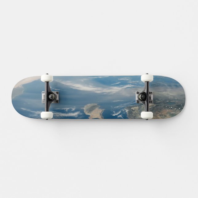 Dust Over The Mediterranean Sea And Cyprus Island Skateboard (Horz)