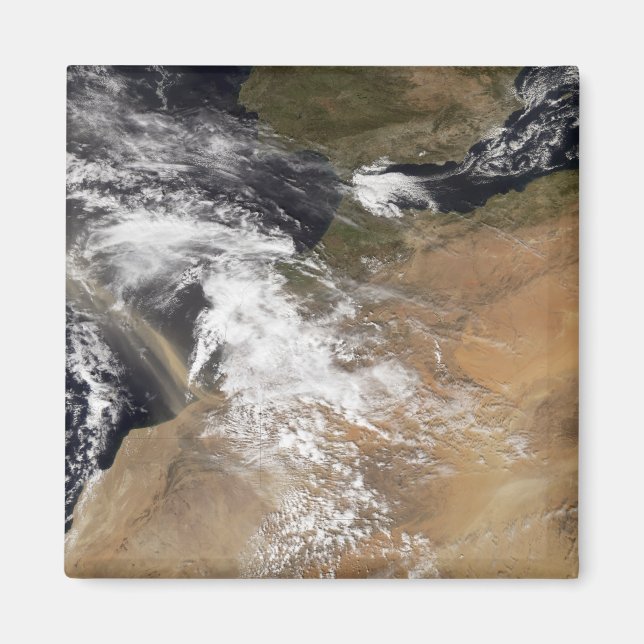 Dust plumes off the Moroccan coast Magnet (Front)