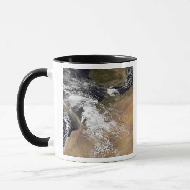 Dust plumes off the Moroccan coast Mug (Left)