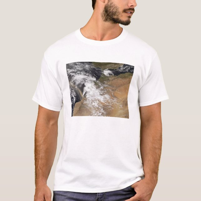 Dust plumes off the Moroccan coast T-Shirt (Front)