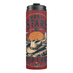 Dust Stars Second Chances Western Design Thermal Tumbler