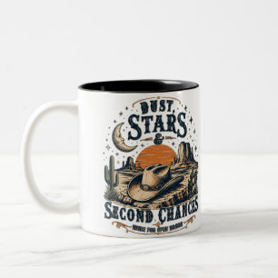 Dust Stars Second Chances Western Design Two-Tone Coffee Mug