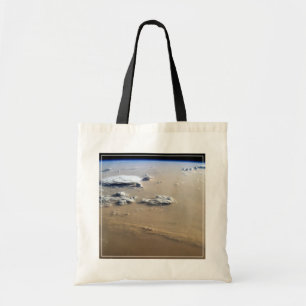 Dust Storm Across The Sand Seas Of Sahara Desert. Tote Bag