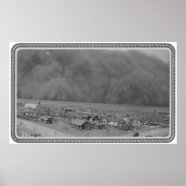 Dust Storm in Approching Rolla Kansas in 1935 Poster (Front)