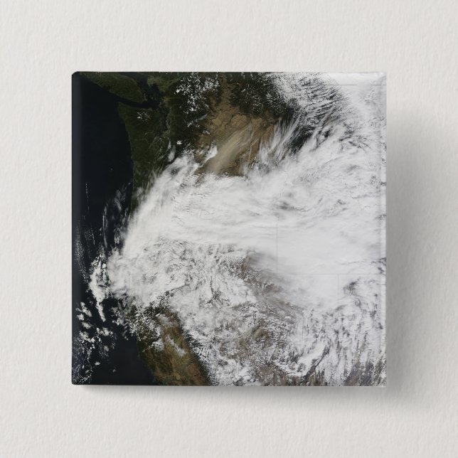 Dust storm in eastern Washington, USA 15 Cm Square Badge (Front)