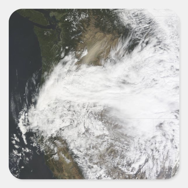 Dust storm in eastern Washington, USA Square Sticker (Front)