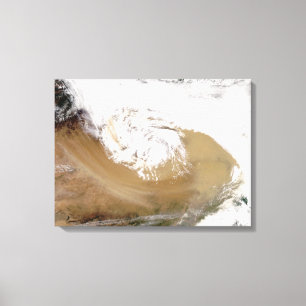 Dust storm in northern China Canvas Print