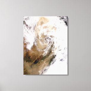 Dust storm in northern China Canvas Print