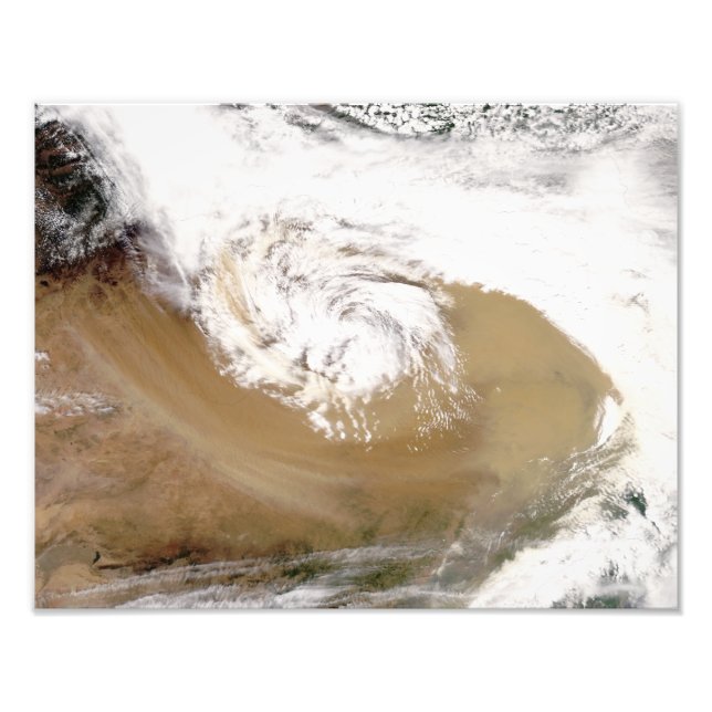 Dust storm in northern China Photo Print (Front)