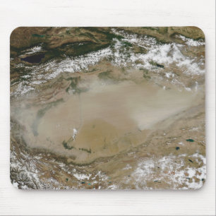 Dust storm in Taklimakan Desert, Western China Mouse Mat