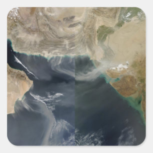 Dust storms square sticker