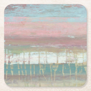 Dusted Horizon Square Paper Coaster