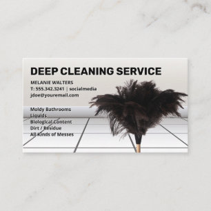 Duster Mop Maid Service Business Card