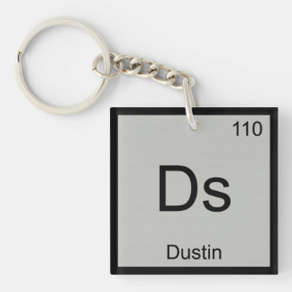 Dustin Name Chemistry Element Periodic Table Key Ring