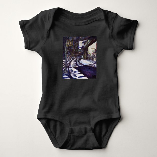 Dusting the Piano Baby Bodysuit (Front)
