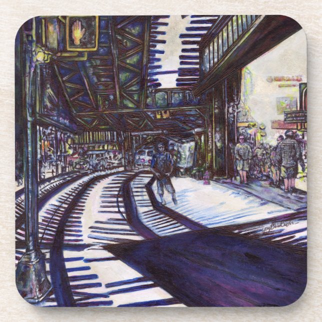 Dusting the Piano Coaster (Front)