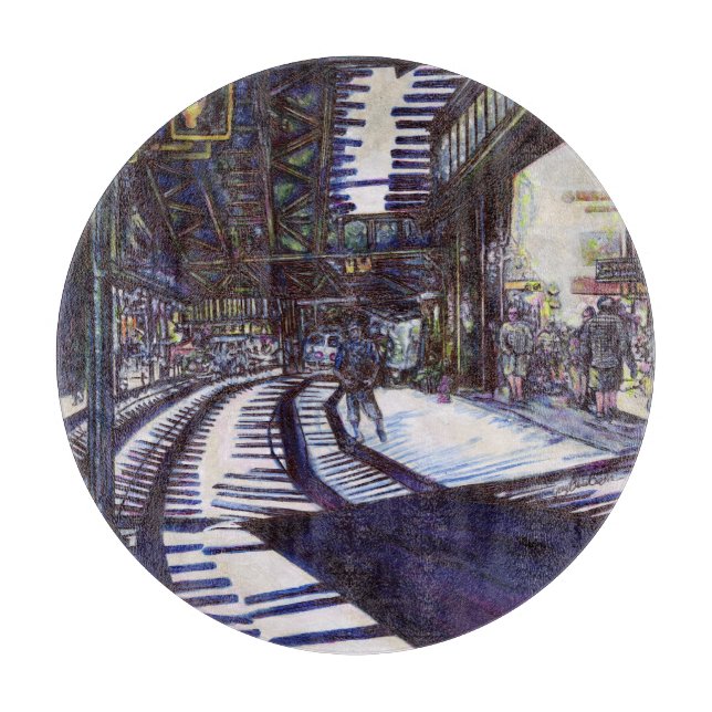 Dusting the Piano Cutting Board (Front)