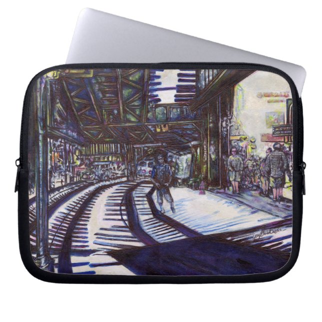 Dusting the Piano Laptop Sleeve (Front)