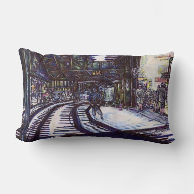 Dusting the Piano Lumbar Cushion (Front)