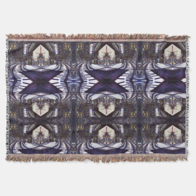 Dusting the Piano Throw Blanket (Front)