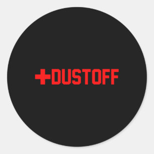 Dustoff Medevac Cross Red Classic Round Sticker