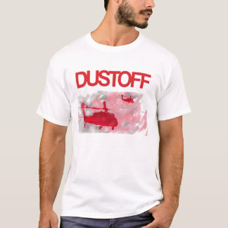Dustoff Over Flag Theme (Front Only) T-Shirt