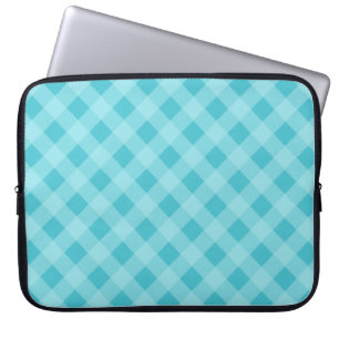 Dusty Aqua Gingham Laptop Sleeve