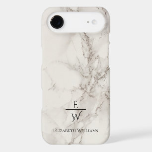 Dusty black and white marble glitter personalized